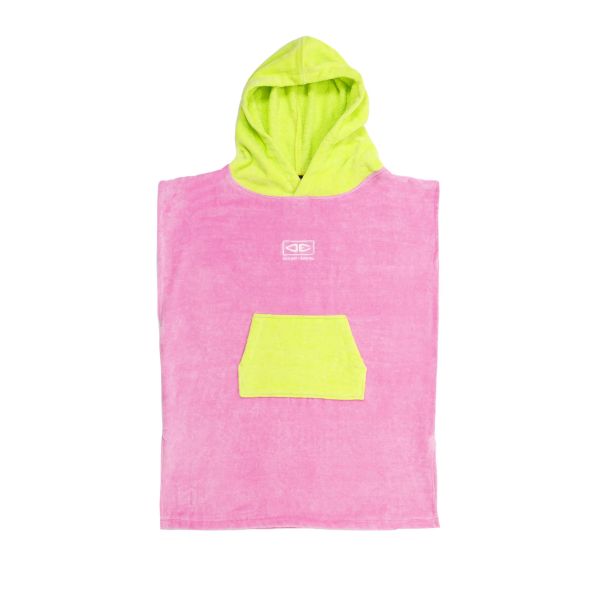 Ocean & Earth Toddler Hooded Poncho Pink