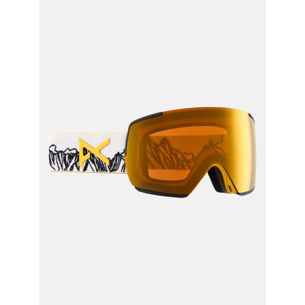 Burton Anon M5 Goggles + Bonus Lens 2025 Jumbo/Prcv Sun Brnz