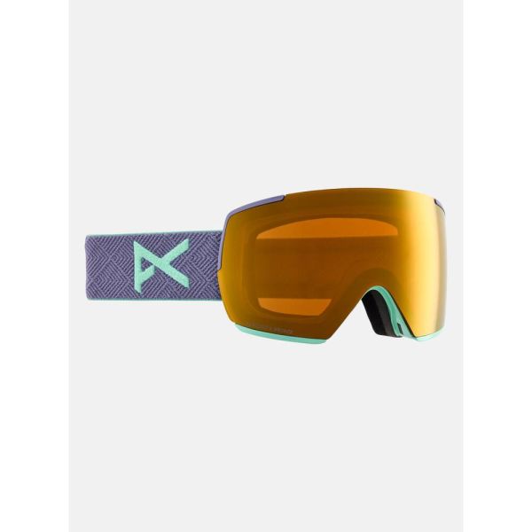 Burton Anon M5 Goggles + Bonus Lens 2025 Purple/Prcv Sun Brnz