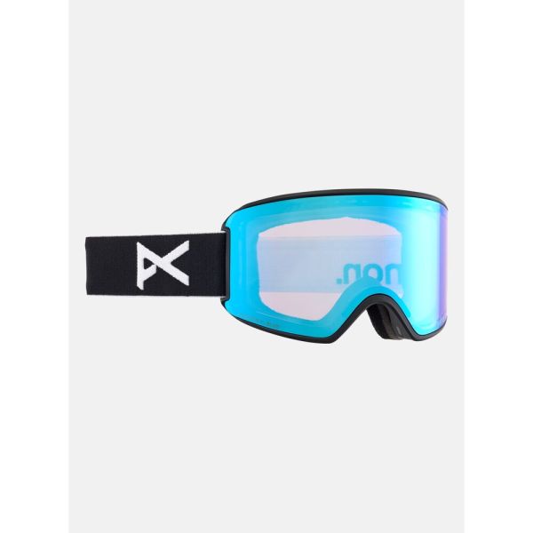 Burton Anon WM3 Goggles + Bonus Lens LW 2025 Black/Prcv Vrbl Blue