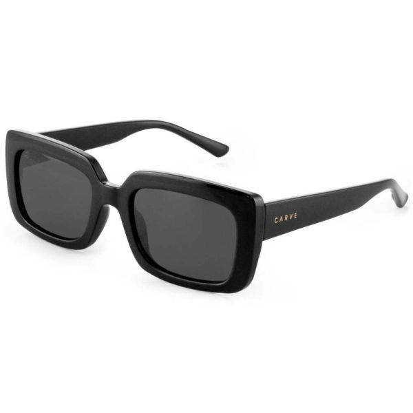 Carve Laguna Polarized Sunglasses Gloss Black Dark Grey