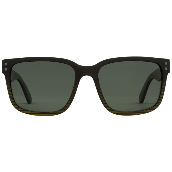Carve Rivals XL Polarised Sunglasses Matte Black Olive Streak