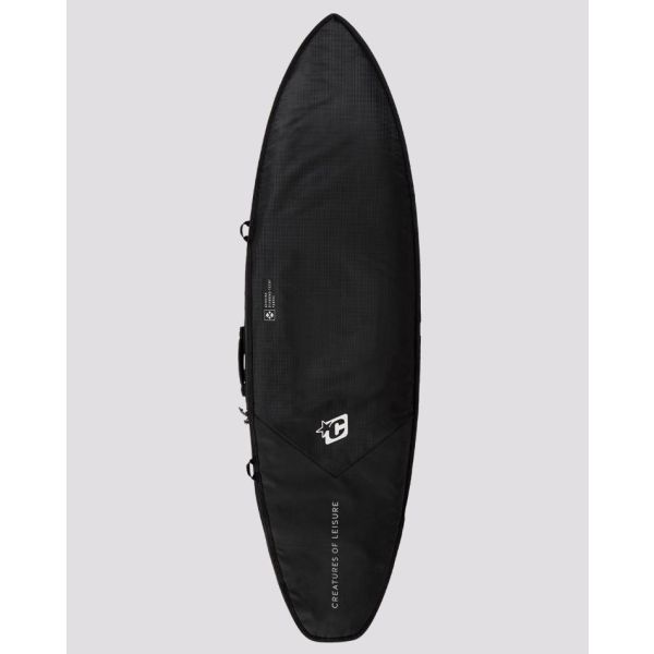 Creatures of Leisure DT2.0 Shortboard Travel Cover Black Silver