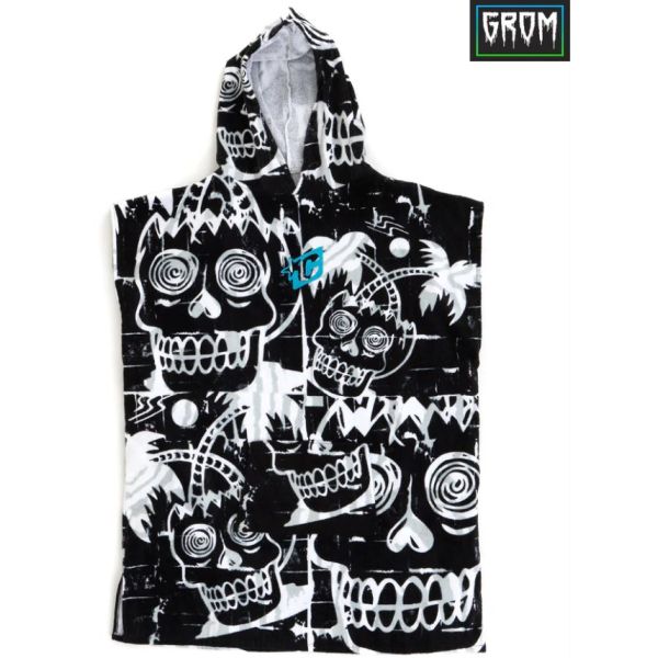Creatures of Leisure Grom Poncho Black White