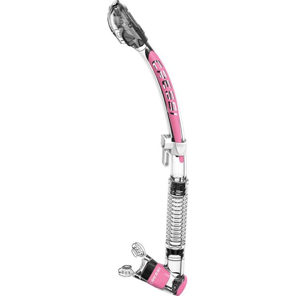 Cressi Itaca Ultra Dry Snorkel Clear Pink