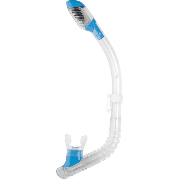 Cressi Minidry Snorkel Clear Blue