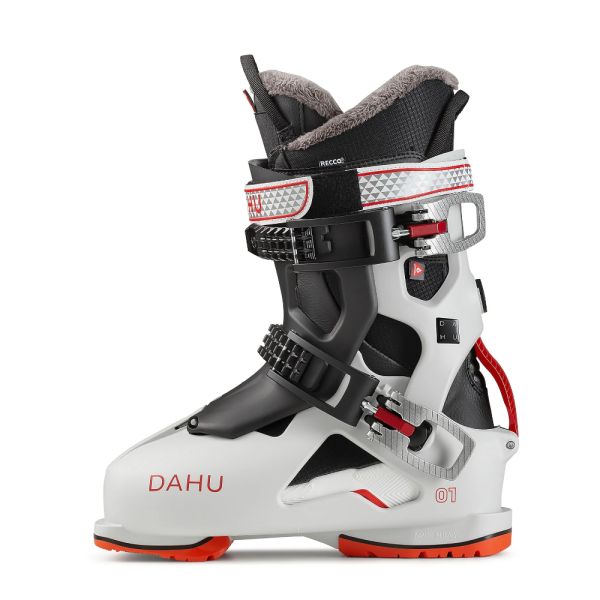 Dahu Ecorce 01 90 W Ski Boot Light Grey Red