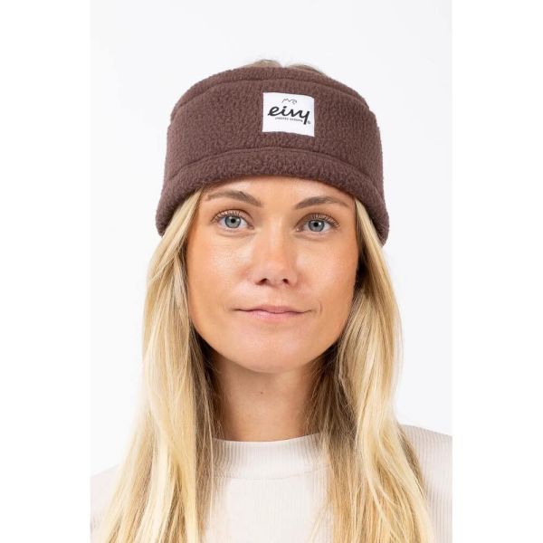 Eivy Throwback Sherpa Headband Chocolate