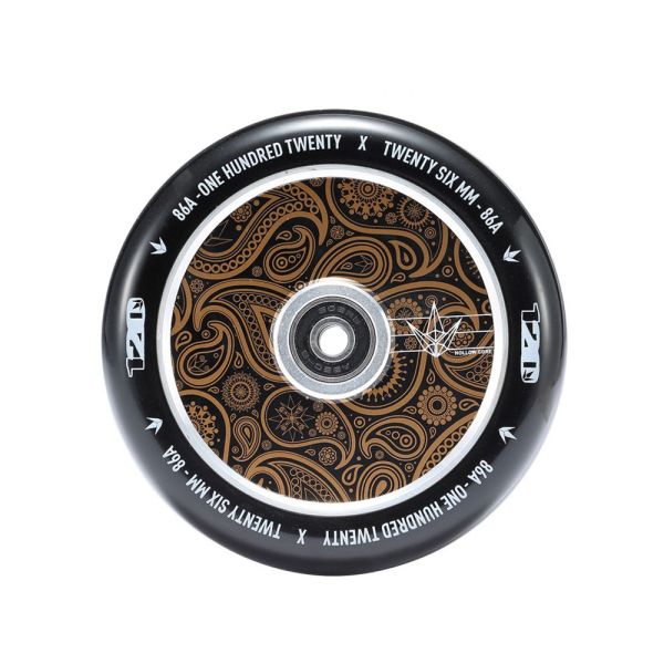 Envy Hollowcore Wheel 120mm Black/Gold Bandana