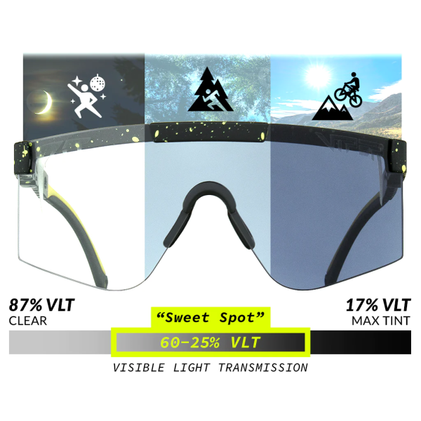 Pit Viper The Cosmos Photochromic Polarized 2000s Sunglasses