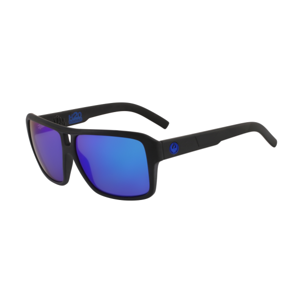 Dragon The Jam H20 Sunglasses Matte Black LL Blue Ion