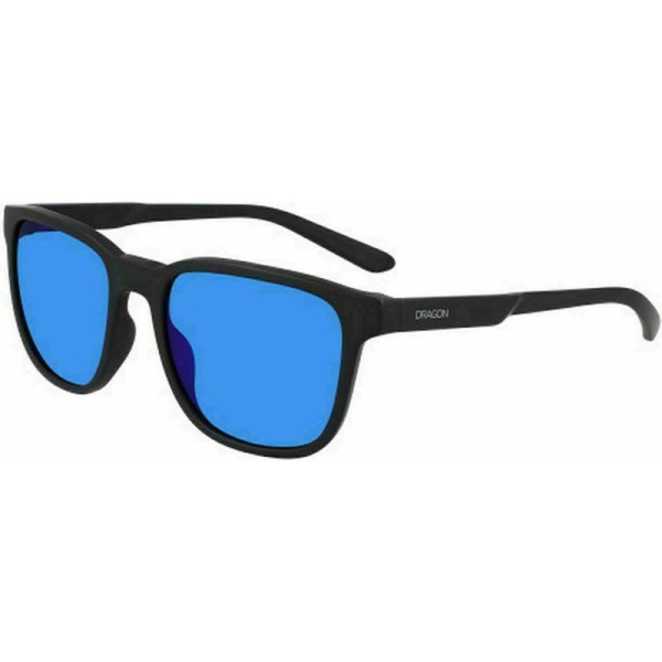 Dragon Clover Sunglasses Matte Black LL Blue Ion