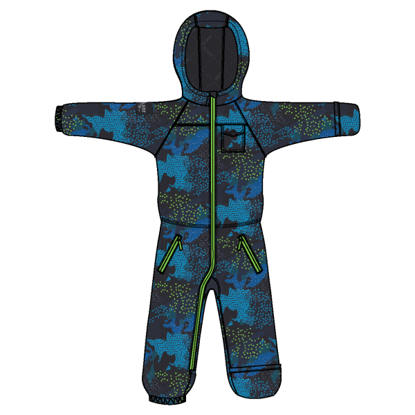 Elude Infants Onesie Snowsuit Geo Camo