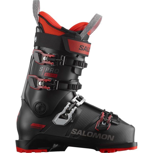 Salomon S Pro Alpha 100 Ski Boot 2023 Black Red