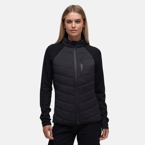Le Bent Genepi Wool Insulated Hybrid Womens Jacket Black