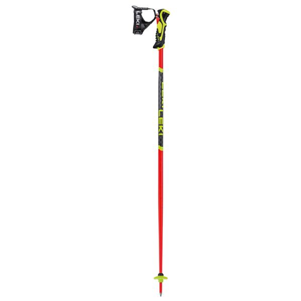 Leki WCR Lite SL 3D Ski Race Pole Bright Red