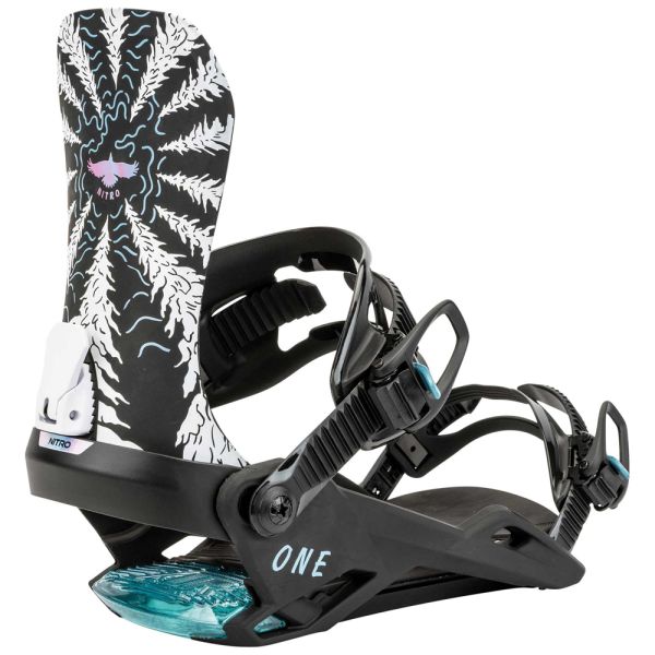 Nitro One Snowboard Binding 2025 Raven