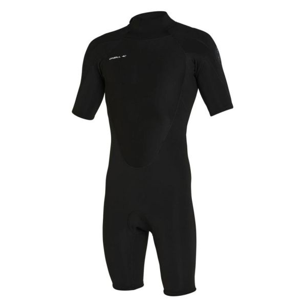 O'Neill Defender Back Zip Short Sleeve Spring Suit 2mm Black