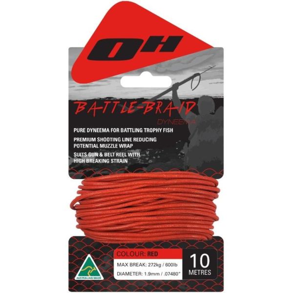 Ocean Hunter Battle Braid Red 10m