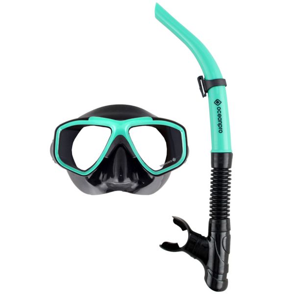Ocean Pro Eclipse Mask Snorkel Combo Black Teal