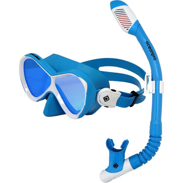 Ocean Pro Woolamai Junior Mask Snorkel Set Ocean Blue