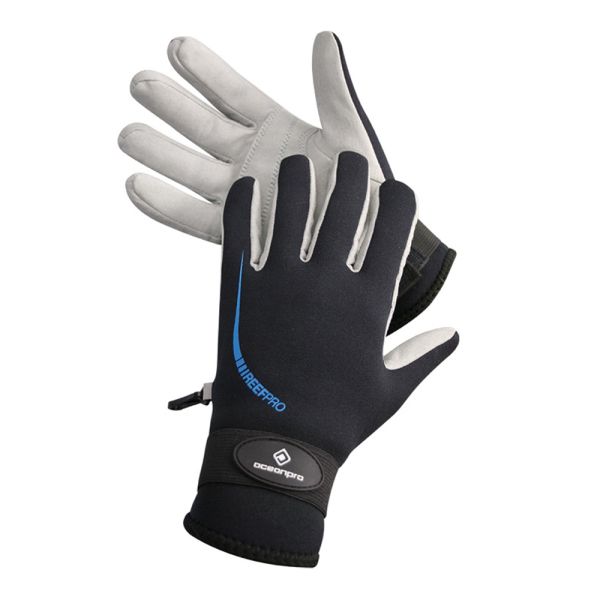 OceanPro Reef Pro Glove Black Grey
