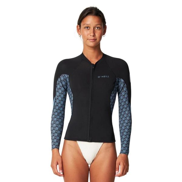 ONeill Bahia Full Zip 1.5mm Jacket Aloha Tile