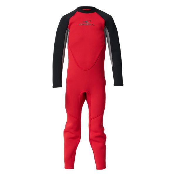 ONeill Boys Toddler Reactor Back Zip Steamer Red