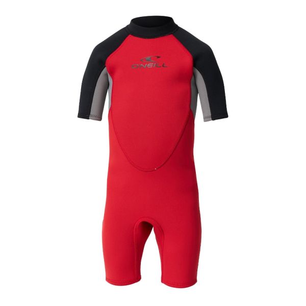 ONeill Boys Toddler Reactor Short Sleeve Springsuit Red