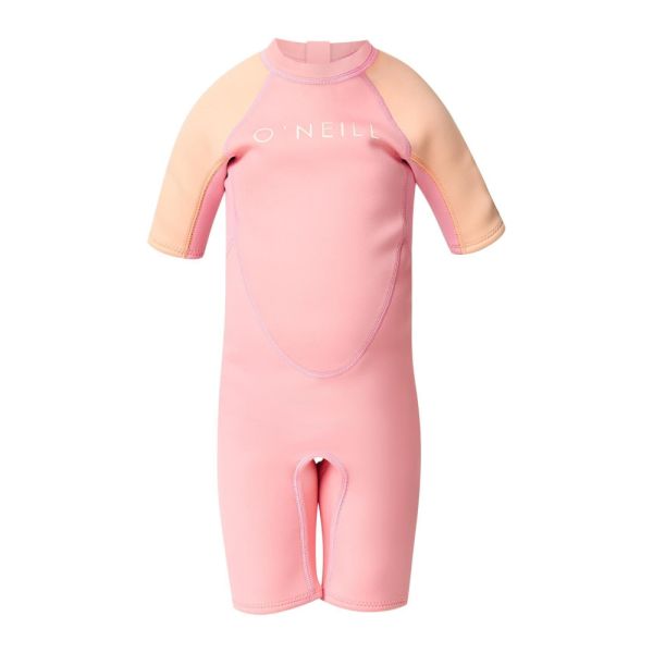 ONeill Girls Toddler Reactor Short Sleeve Springsuit Sea Pink