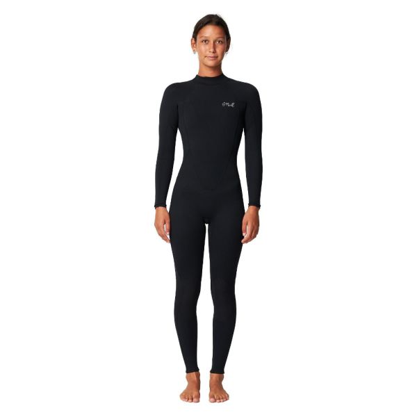 ONeill Reactor 2 Back Zip 3/2 Womens Steamer Black