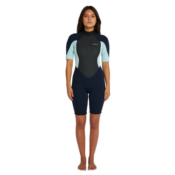 ONeill Reactor 2 Back Zip Short Sleeve Springsuit Abyss Morocco
