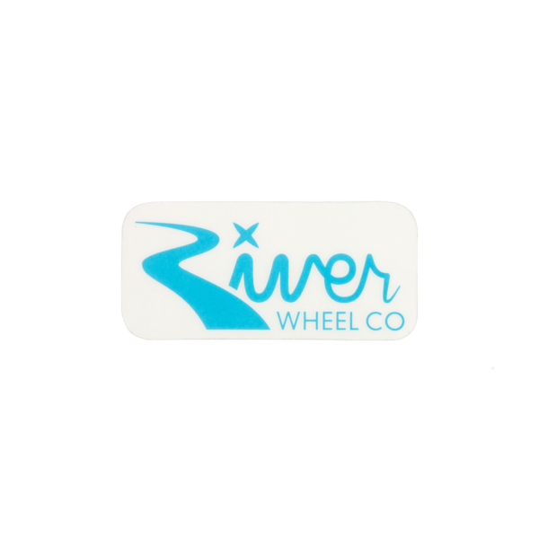 River Wheel Co. Rectangle Small Sticker