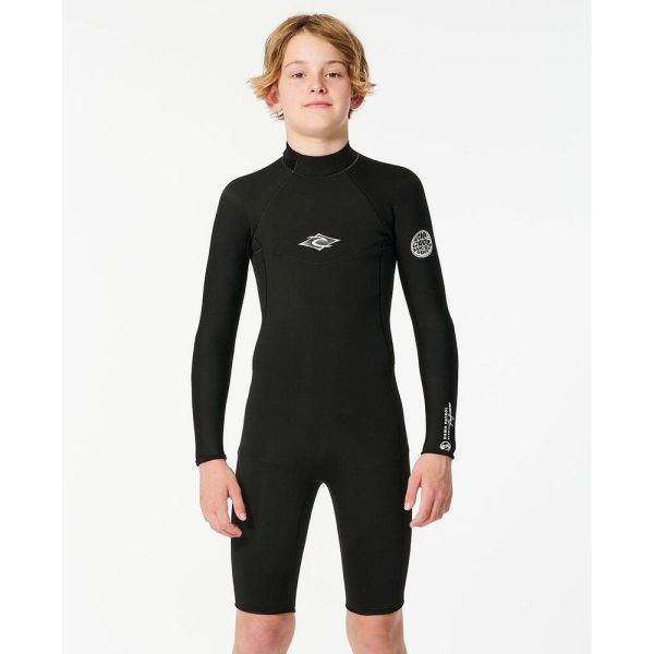 Rip Curl Dawn Patrol Long Sleeve Junior Springsuit Black