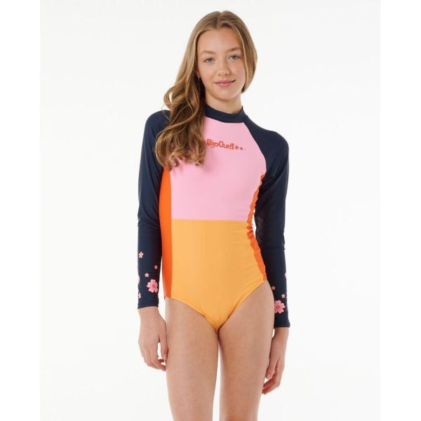 Rip Curl High Tide Long Sleeve Girls Surfsuit Multi