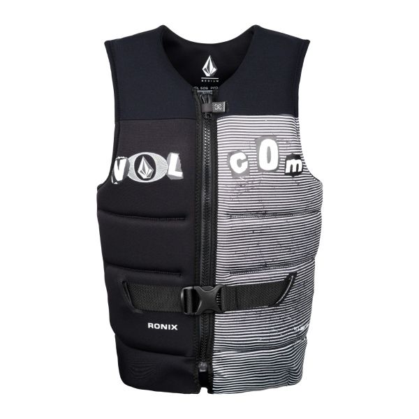 Ronix Volcom L50s Life Vest 2024 Black White Clippings