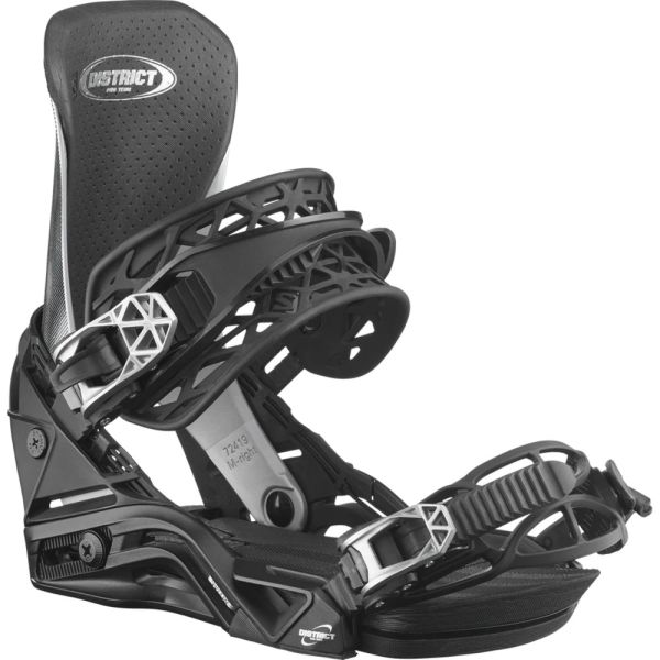 Salomon District Pro Team Snowboard Binding 2025 Chrome