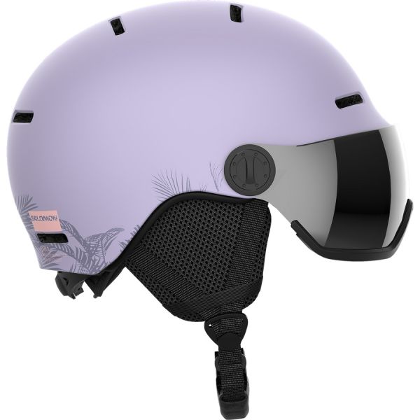 Salomon Orka Visor Junior Snow Helmet Evening Haze
