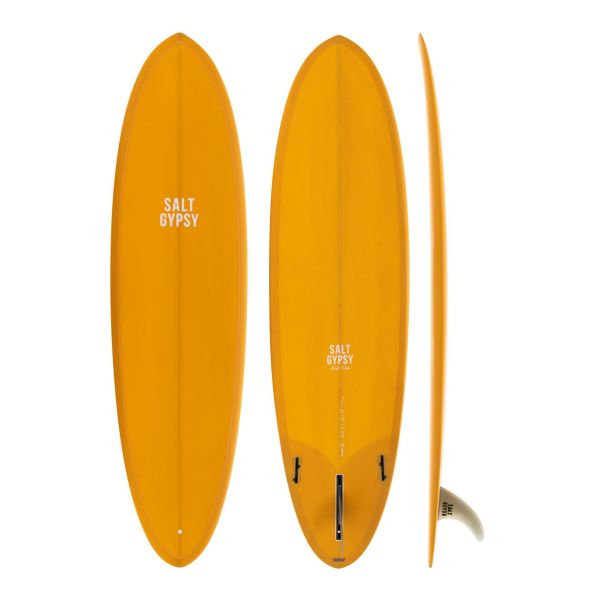 Salty Gypsy Shorebird PU Surfboard - Apricot Tint - 5ft11