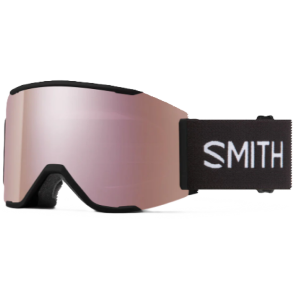 Smith Squad S Low Bridge Snow Goggle Black Everday Rose Gold