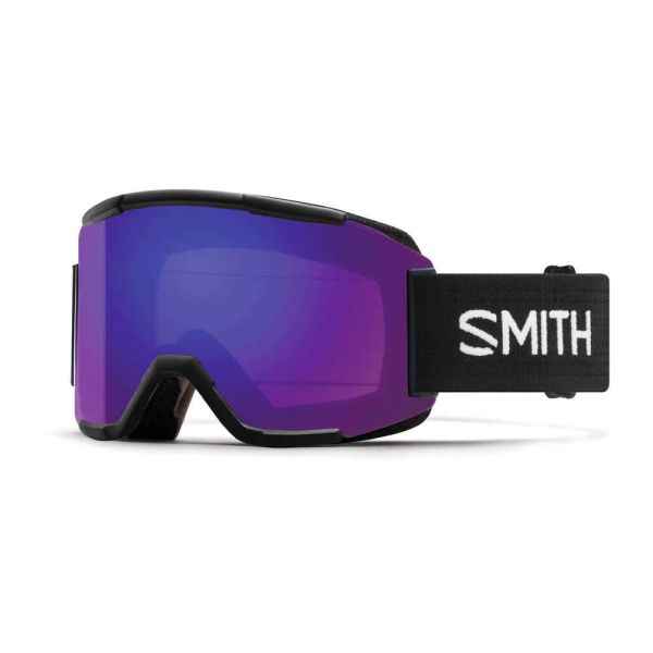 Smith Squad XL Low Bridge Snow Goggle Black Everyday Violet Amber