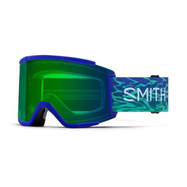 Smith Squad XL Snow Goggle Lapis Brain Waves Everyday Green Blue Sensor