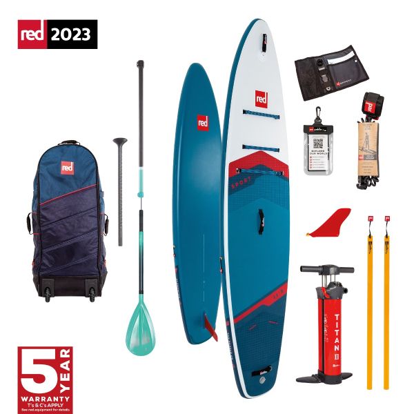 Red Paddle Co Sport 11ft3in SUP Cruiser Tough Paddle 2023 Blue
