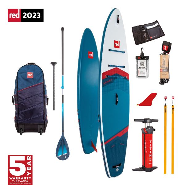 Red Paddle Co Sport 11ft3in SUP Hybrid Tough Paddle 2023 Blue