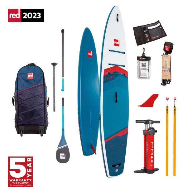 Red Paddle Co Sport 12ft6in SUP Hybrid Carbon Paddle 2023 Blue