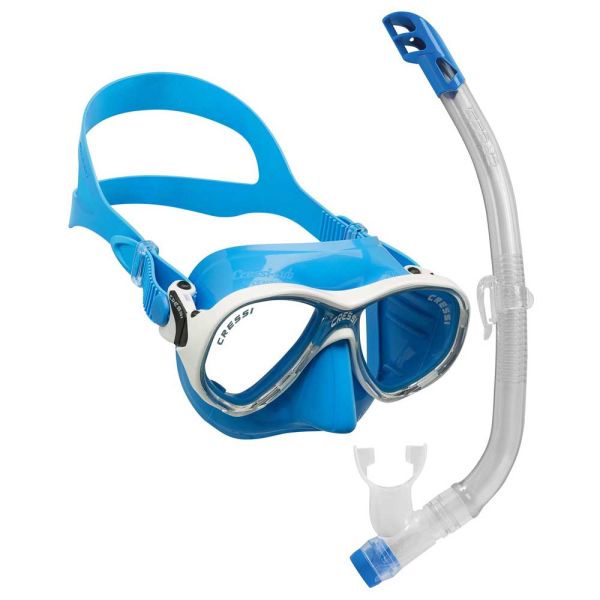 Cressi Marea & Gamma Snorkelling Combo Clear Blue