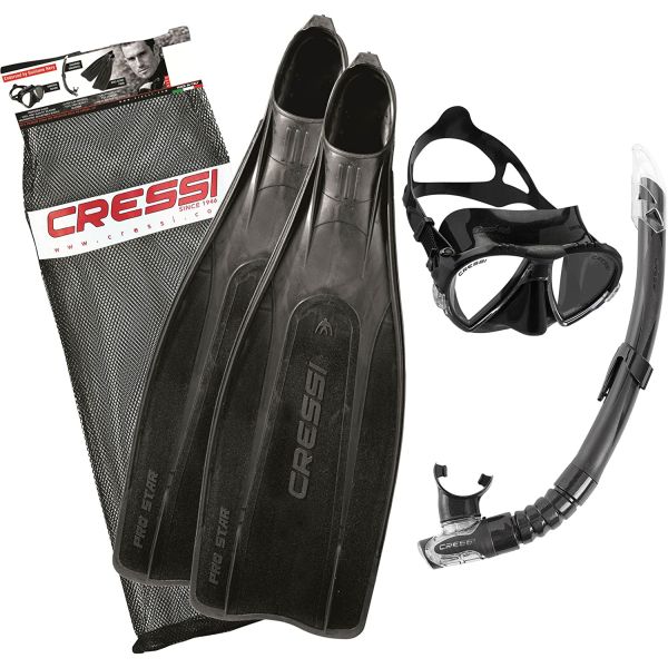 Cressi Pro Star Bag MFS Set Black