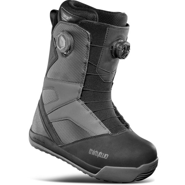 Thirty Two STW Double BOA Snowboard Boot 2025 Black Charcoal