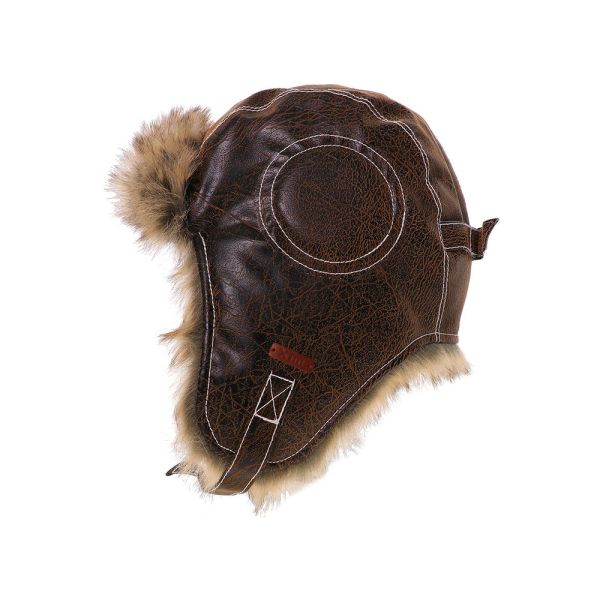 XTM Leather Bomber Hat Chocolate