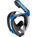 Cressi Duke Dry Full Face Snorkelling Mask Black Blue 